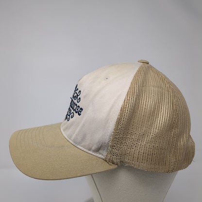 Toes on the Nose Snapback Trucker Hat Tan One Size Mesh Back Adjustable