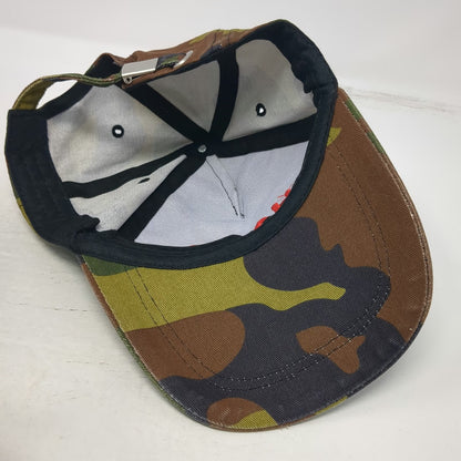 HALO Logo Woodland Camouflage 5 Panel Hat Green One Size Adjustable Slideback