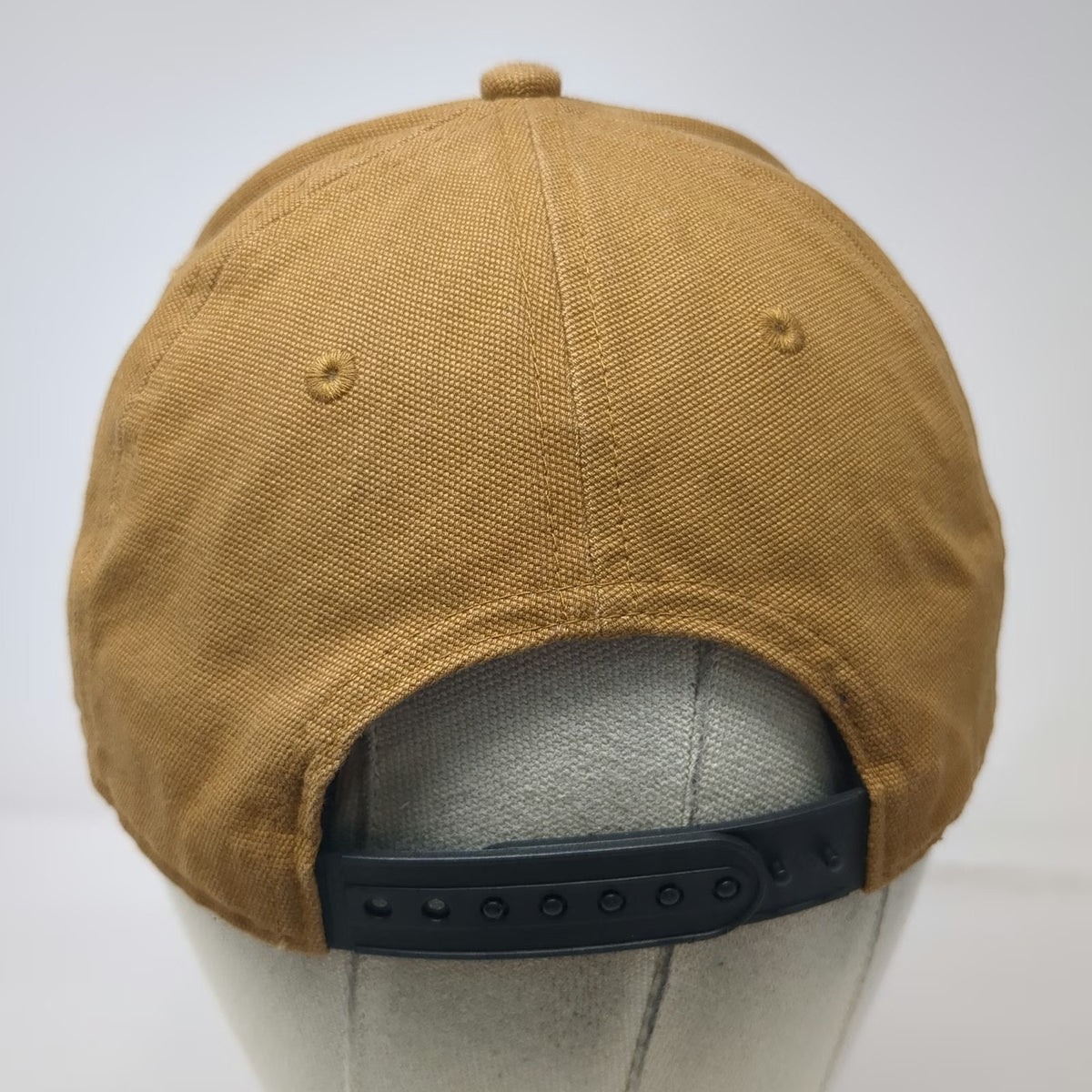 Dickies Snapback Hat Brown One Size Structured Canvas Work Logo Patch Adjustable