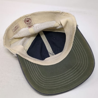 New York Yankees MLB 47 Brand Baseball Cap Gray One Size Mesh Back Hat Stretch