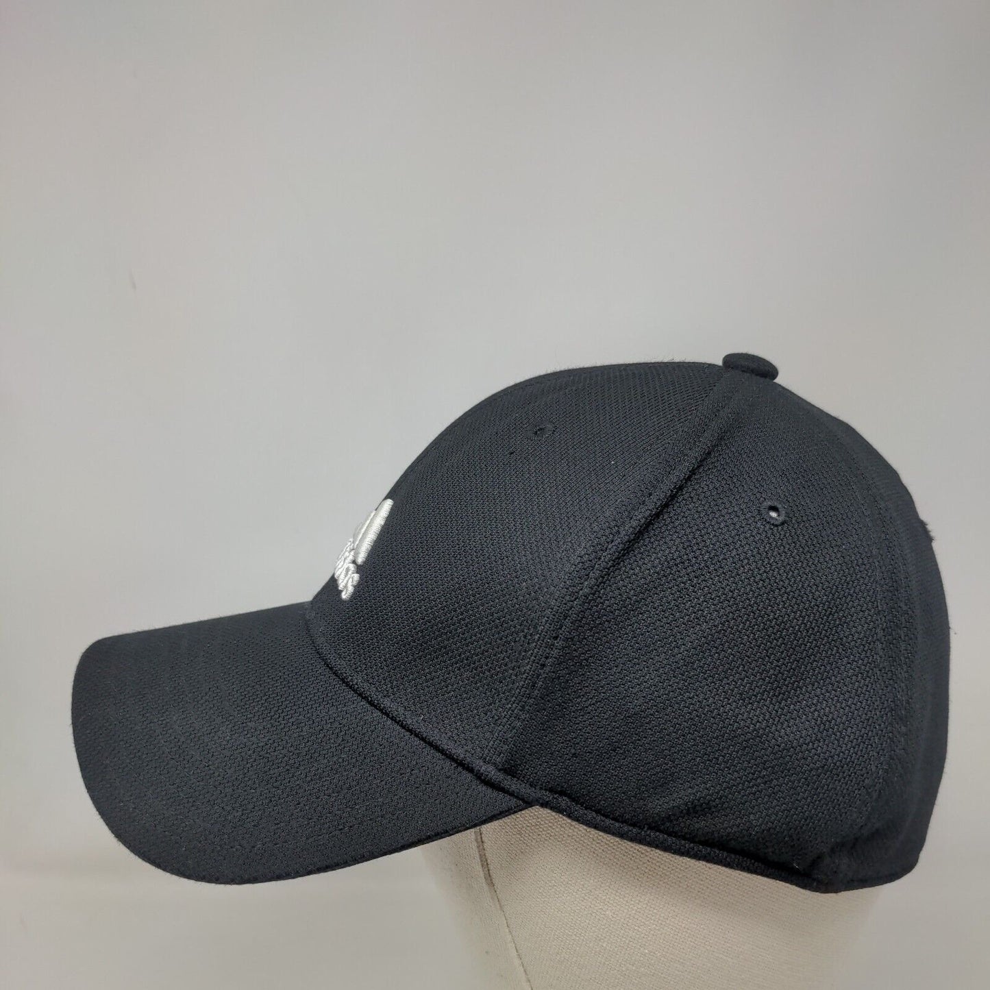 Adidas 3 Stripes Fitted Hat Back One Size Embroidered Logo Climalite