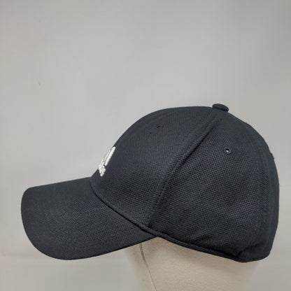 Adidas 3 Stripes Fitted Hat Back One Size Embroidered Logo Climalite