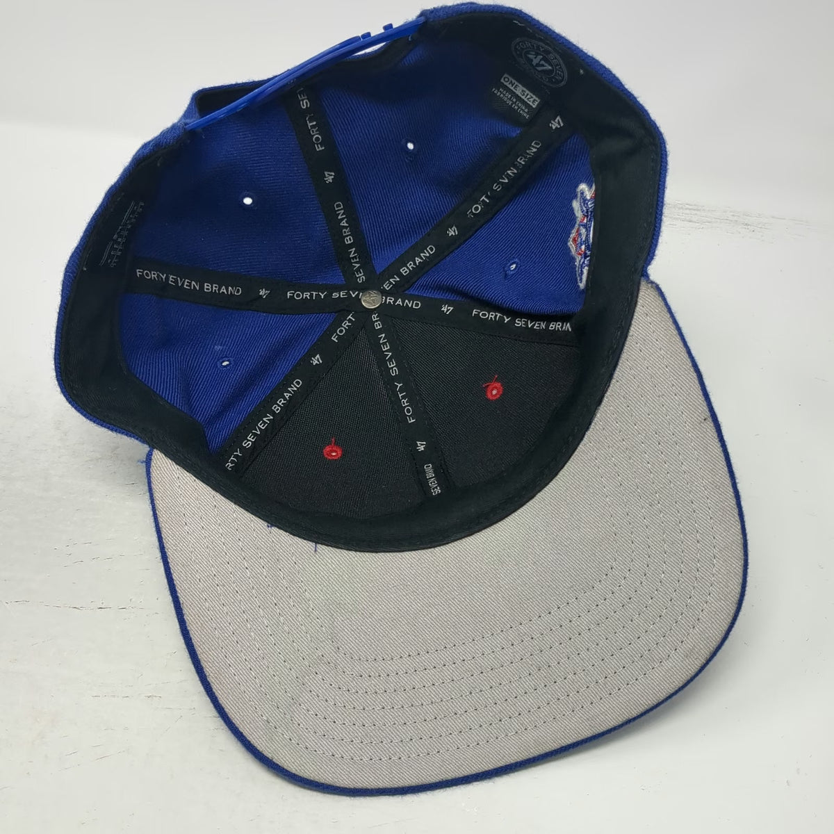 Chicago Cubs MLB '47 Snapback Blue OSFM Hat National League Patch Gray Underbrim