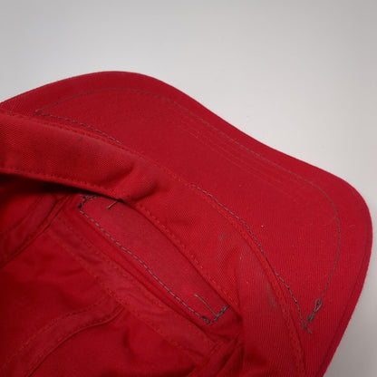 Ride Patch Strapback 5 Panel Hat Red OSFA Adjustable Rhinestone