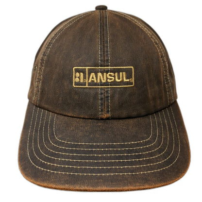 K-Products Baseball Cap Brown One Size Distressed Strapback Ansul Tyco Hat