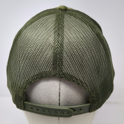 Neighborhood Laguna nbrhd Trucker Hat Green One Size Black Heart Graphic Mesh