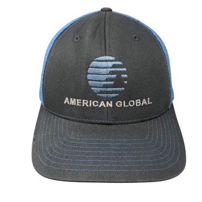 American Global Snapback Trucker Hat Multicolor One Size Mesh Back Richardson