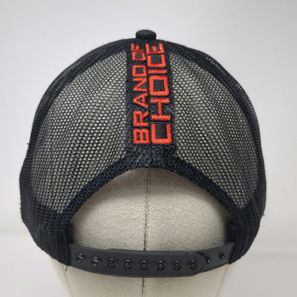 K-Products Snap-on Brand Of Choice Black Trucker Hat One Size Snapback Mesh