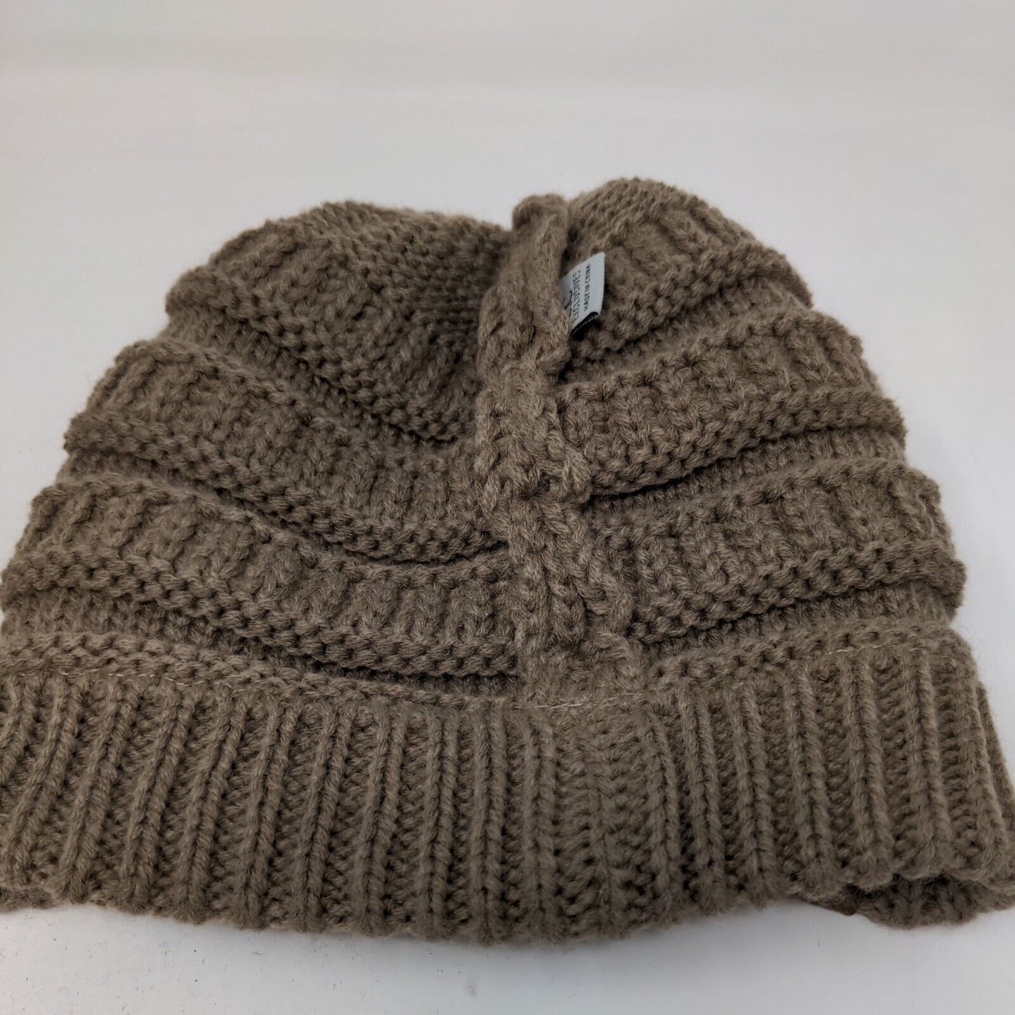 C.C. Exclusives Women's Cable Knit Beanie Hat Tan 100% Acrylic