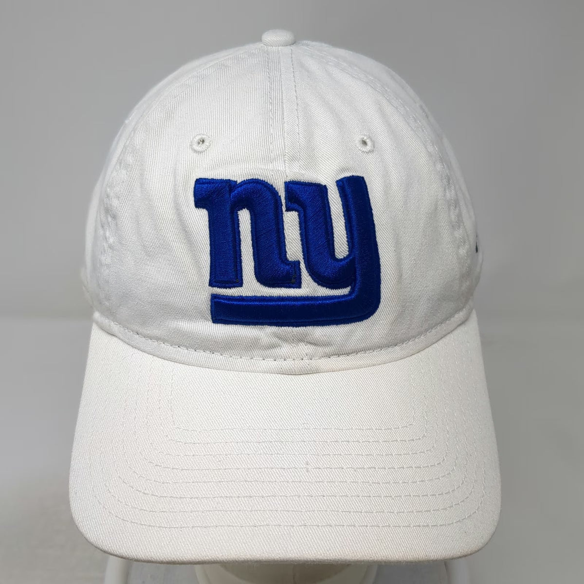 New York Giants NFL New Era Cap White One Size Adjustable Embroidered 9TWENTY