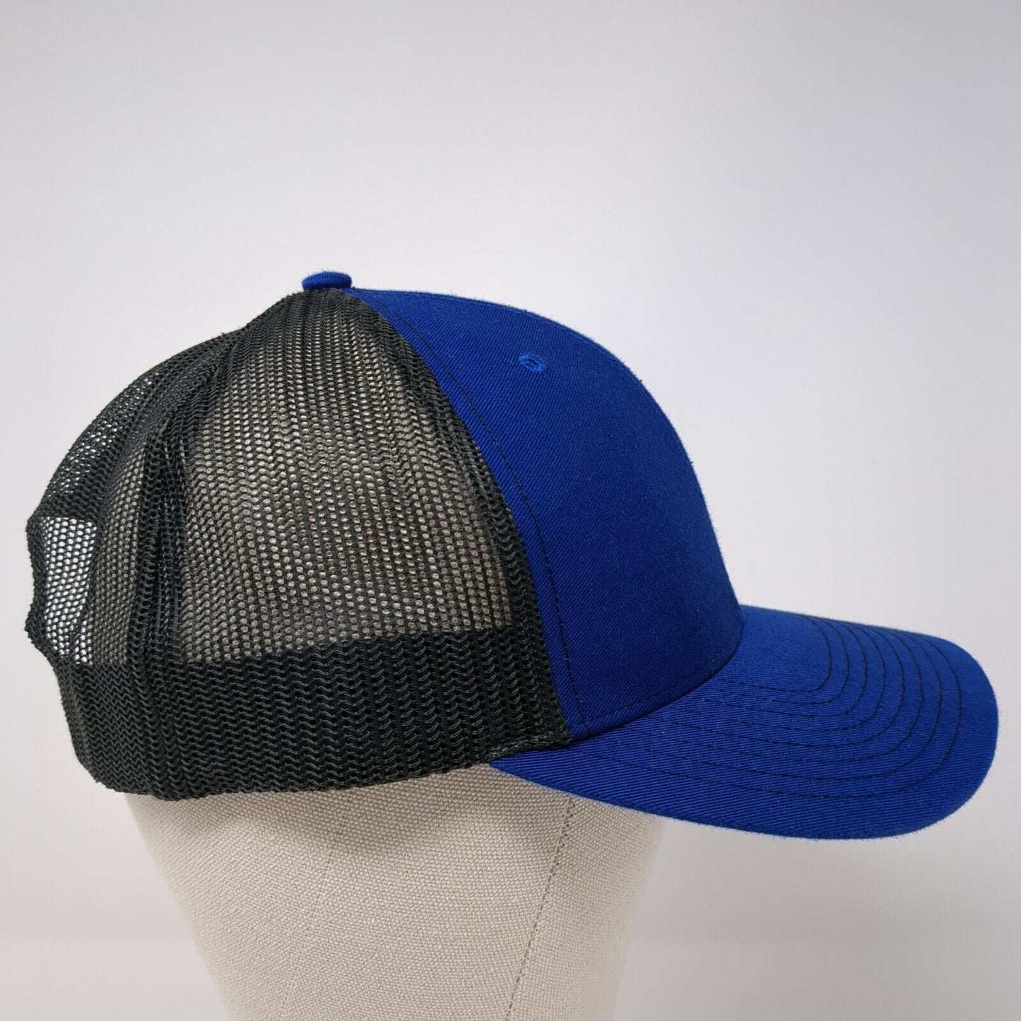 JMT Snapback 112 Trucker Hat Blue One Size Adjustable Mesh Back Richardson