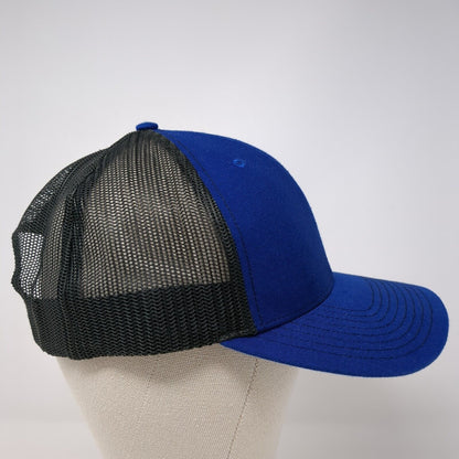 JMT Snapback 112 Trucker Hat Blue One Size Adjustable Mesh Back Richardson