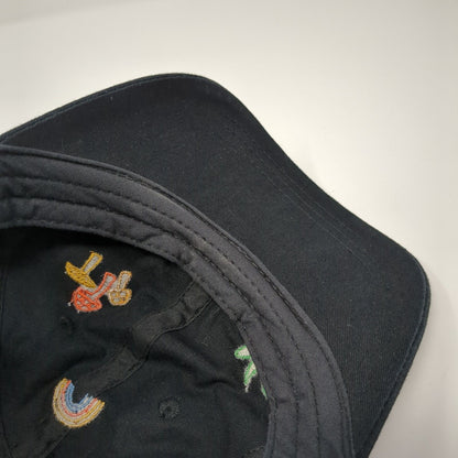 Empyre Slideback Hat Black One Size Adjustable Embroidered Embellished