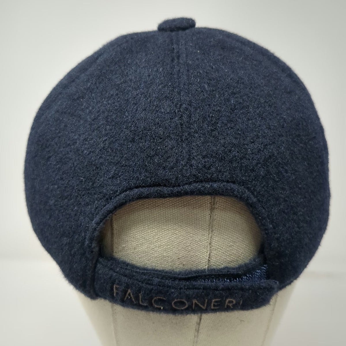 Falconeri Baseball Cap Blue One Size Cashmere Strapback Made In Italy Logo Hat