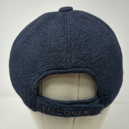 Falconeri Baseball Cap Blue One Size Cashmere Strapback Made In Italy Logo Hat