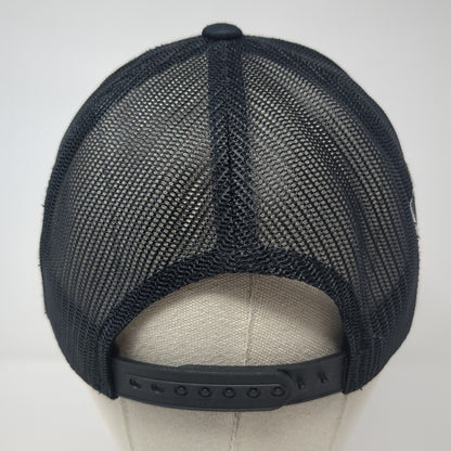 Built For Idaho Snapback Mesh Back Trucker Hat Black One Size Embroidered