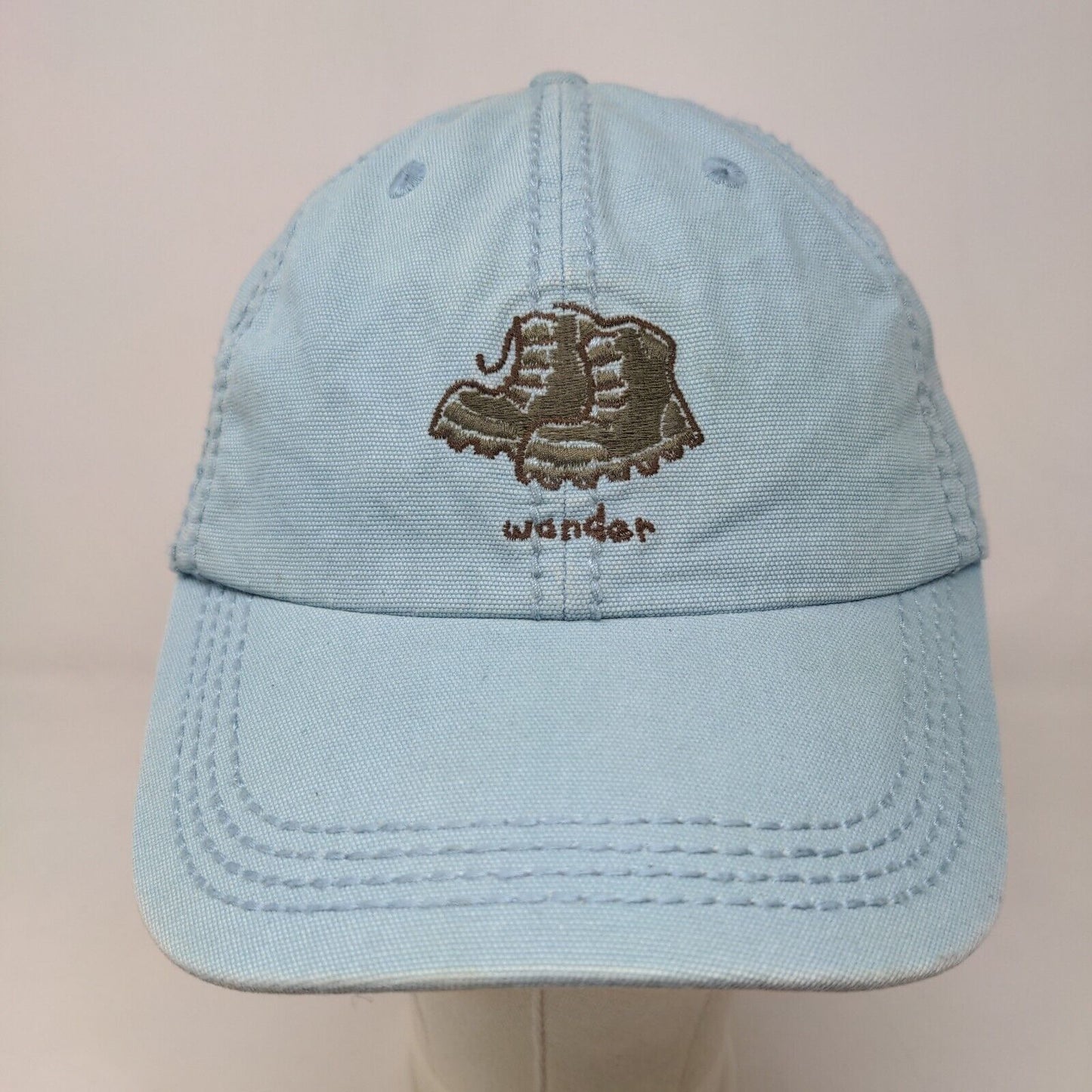 Life is Good Women's Slideback Hat Blue Adjustable Embroidered Logo Cotton