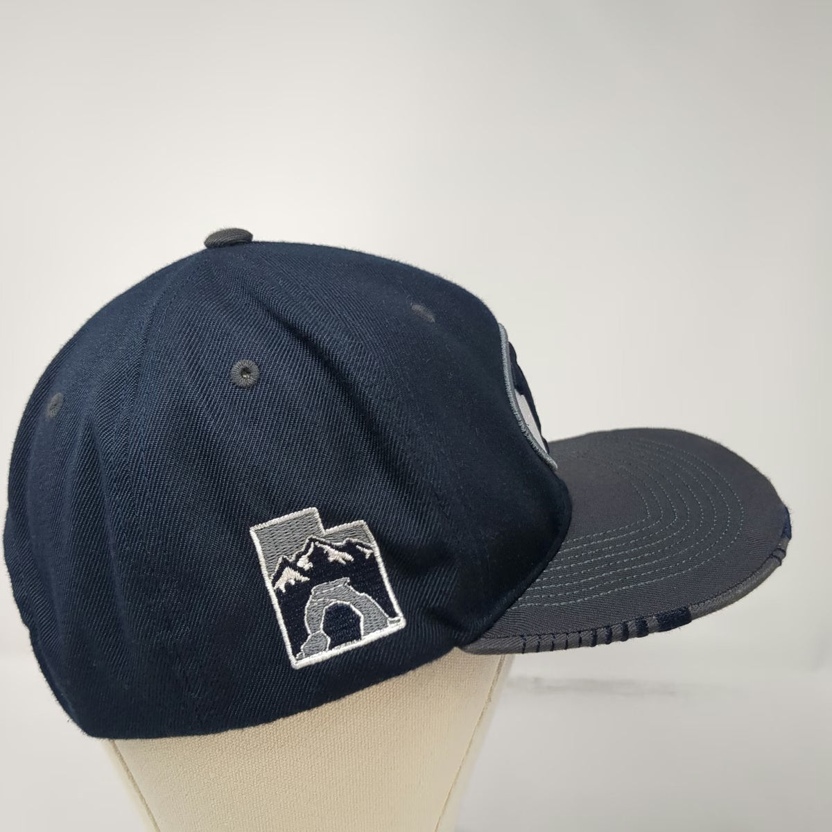 BYU Cougars NCAA Zephyr Blue Snapback One Size Utah Arch Underbrim Flat Bill Hat