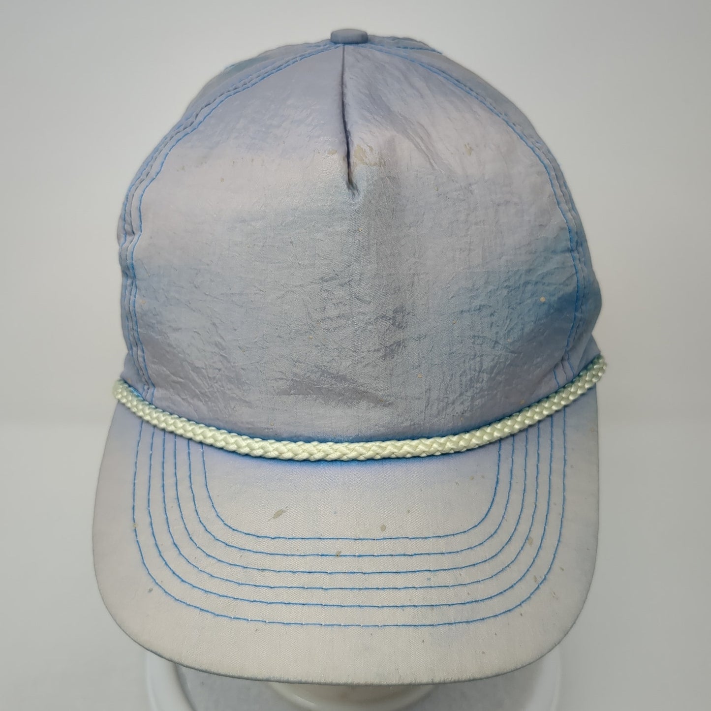 Gold Medal Snapback Rope Hat Blue One Size Adjustable Solid Blank