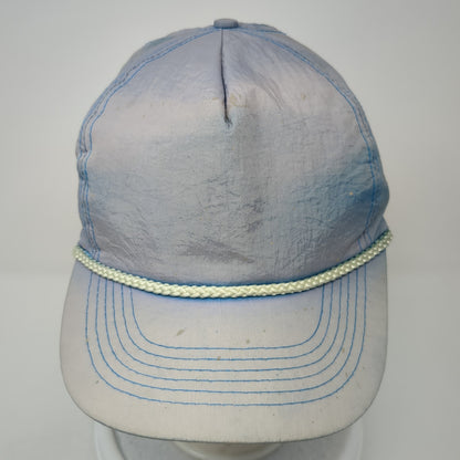 Gold Medal Snapback Rope Hat Blue One Size Adjustable Solid Blank
