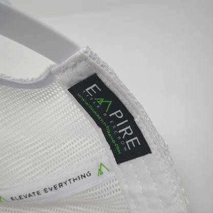 Empire Snapback Trucker Hat Gray One Size Adjustable Mesh Back Name Brand