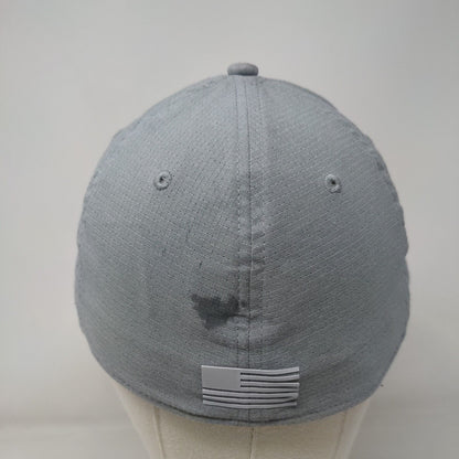 Under Armour USA Fitted Hat Gray L/XL Solid UA Classic Fit 6 Panel