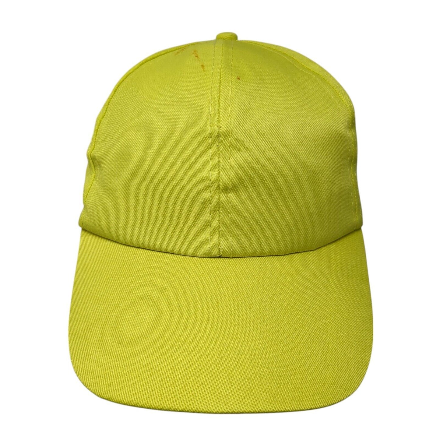 Unbranded Strapback Hat Green One Size Adjustable Vented Holes 6 Panel Blank