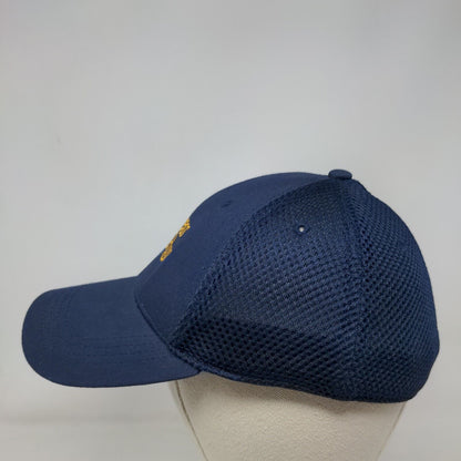 Cypress Run Fitted Mesh Back Golf Hat Blue S/M Embroidered Cap America