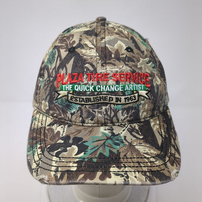 Plaza Tire Service Slideback Hat Camo One Size The Quick Change Artist