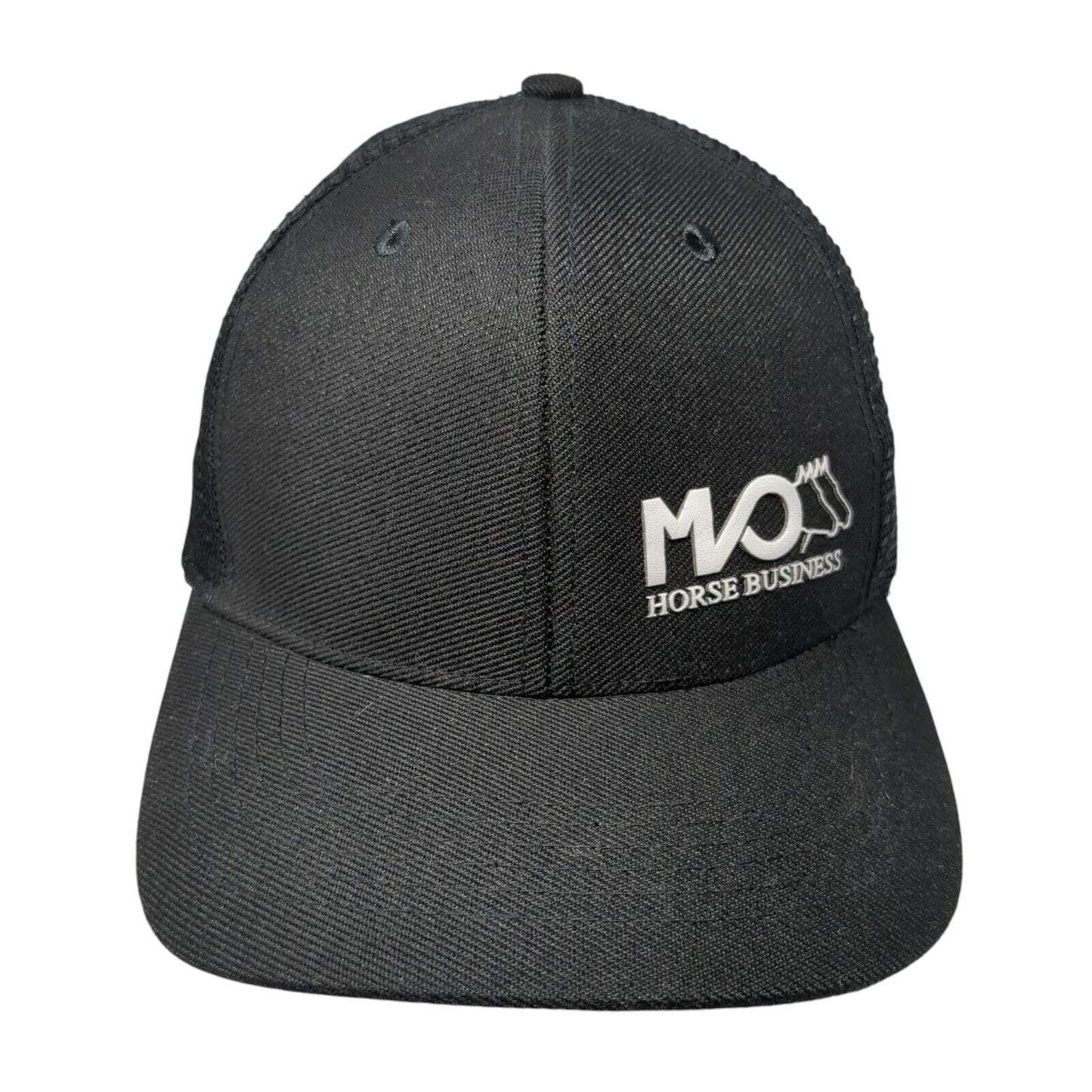 Horse Business Snapback Mesh Back Trucker Hat Black One Size Champ