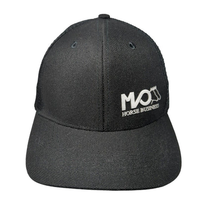 Horse Business Snapback Mesh Back Trucker Hat Black One Size Champ