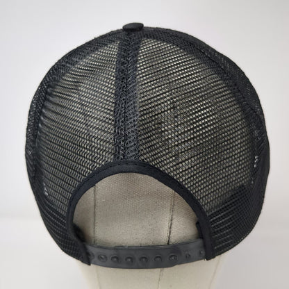 Headliner Fleetwood Trucker Hat Black Red Vintage Rope Mesh Snapback USA Made
