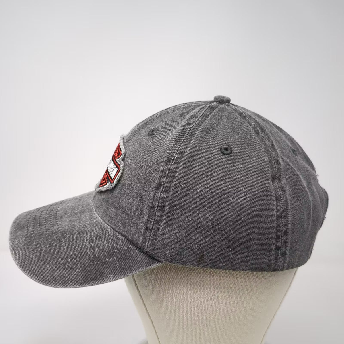 Harley-Davidson Gray Baseball Cap One Size Distressed Logo Adjustable Hat