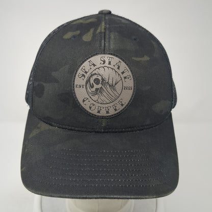 Sea State Coffee Snapback Mesh Back Trucker Hat Multi One Size Yupoong