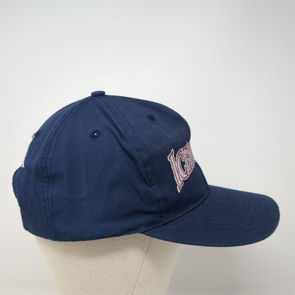Ice House Snapback Hat Blue One Size Adjustable Embroidered 6 Panel Nissin