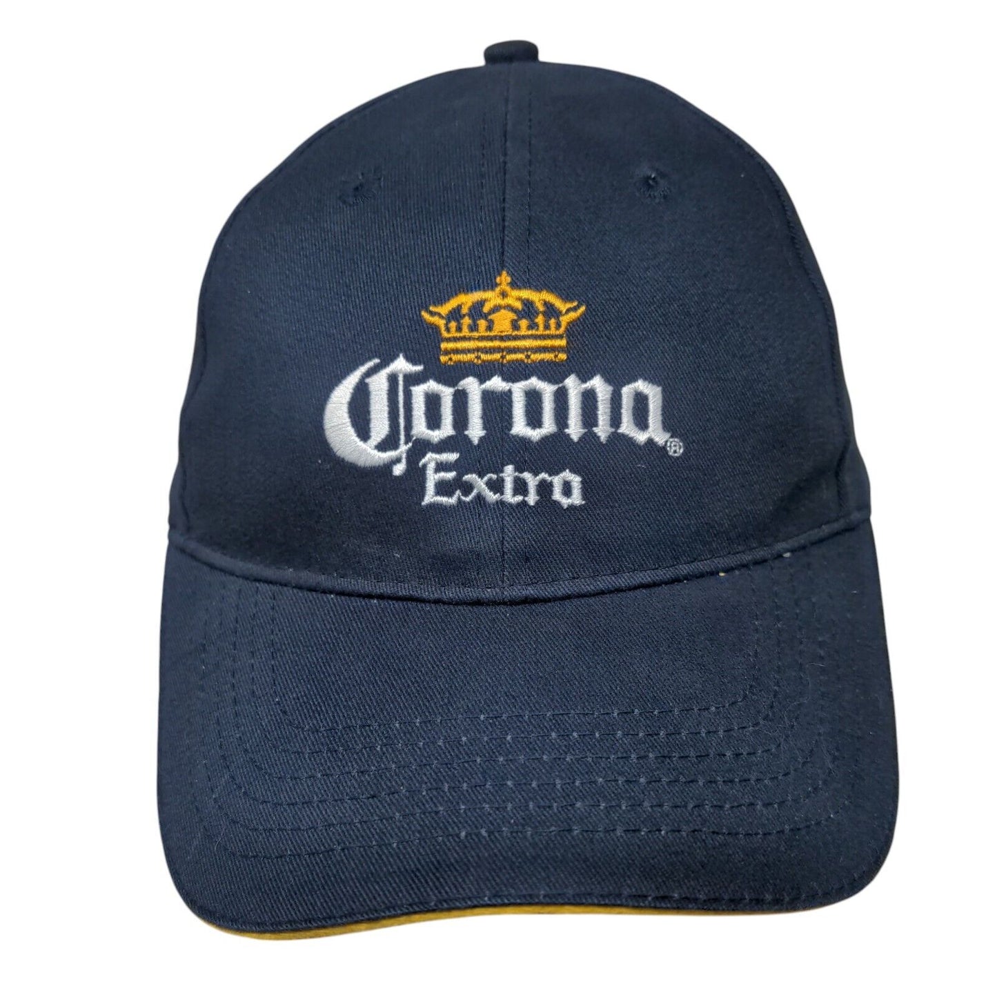 Corona Extra Strapback Hat Blue One Size Adjustable Embroidered 6 Panel ACME