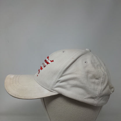 Wrangler Slideback Hat Tan OSFA Adjustable Embroidered USA Flag Patriotic Cotton