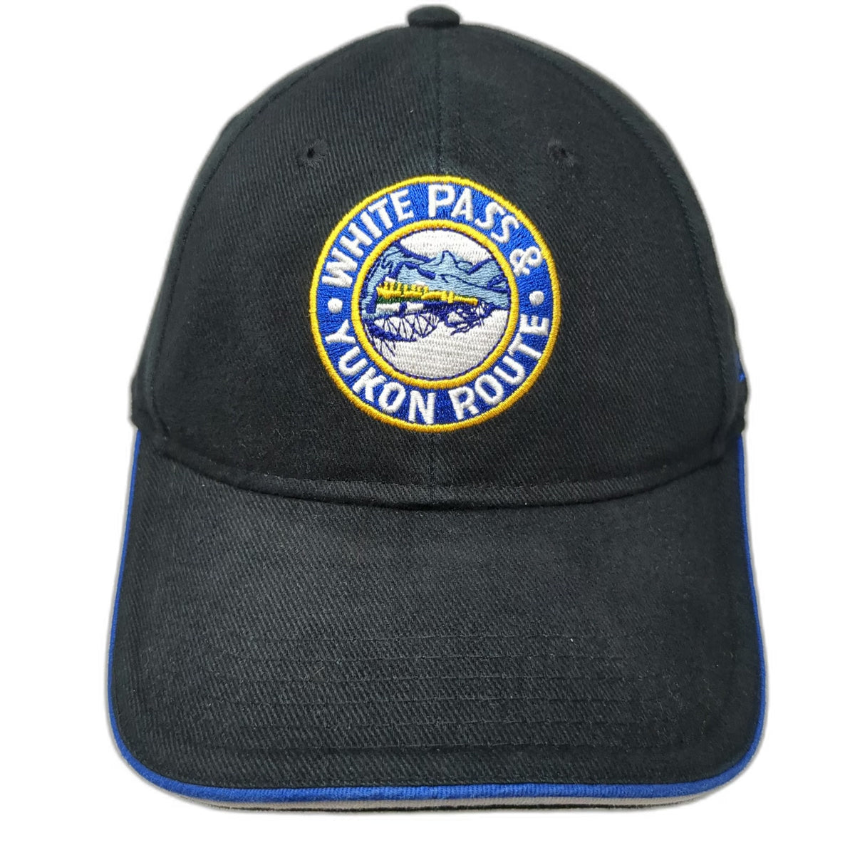 White Pass & Yukon Route Baseball Cap Black One Size Skagway Alaska Train Hat