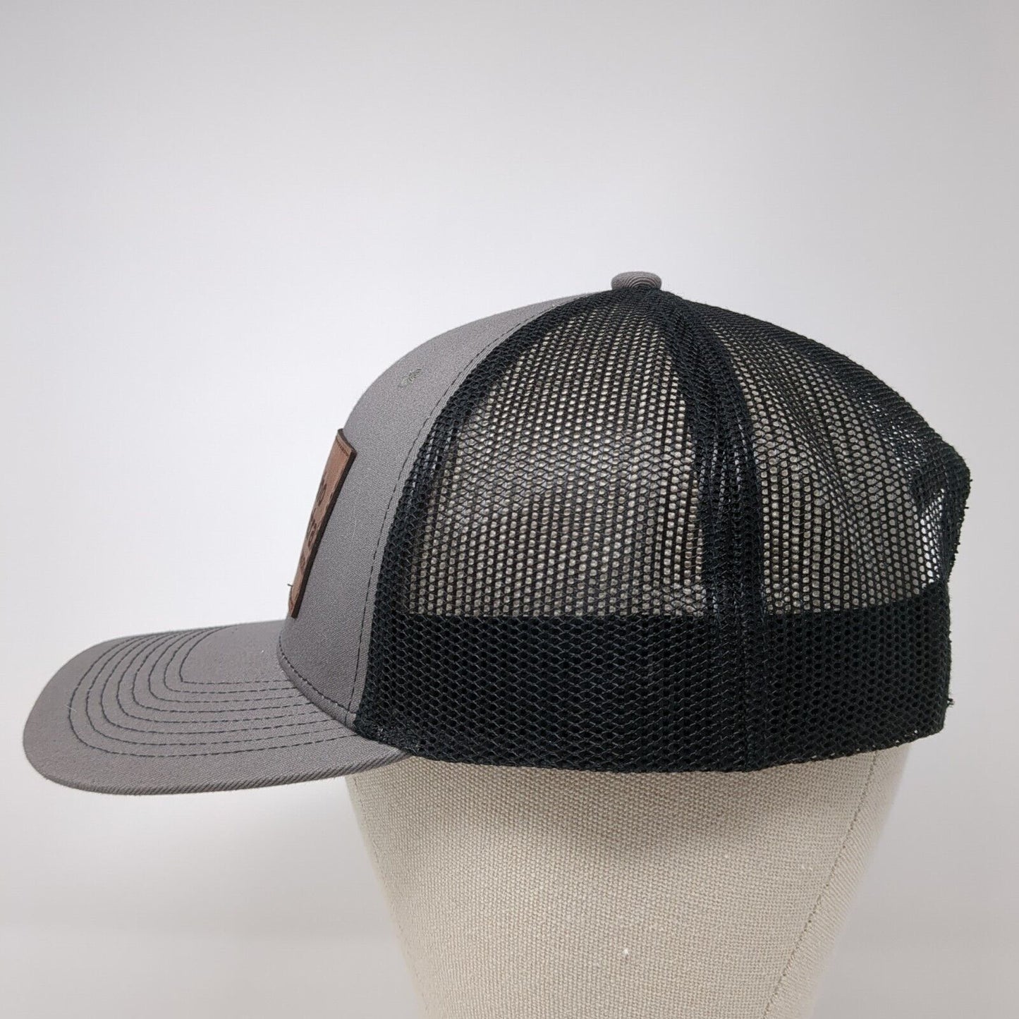 Idaho Central Credit Union Snapback Hat Gray OS Adjustable Mesh Back Outdoor Cap