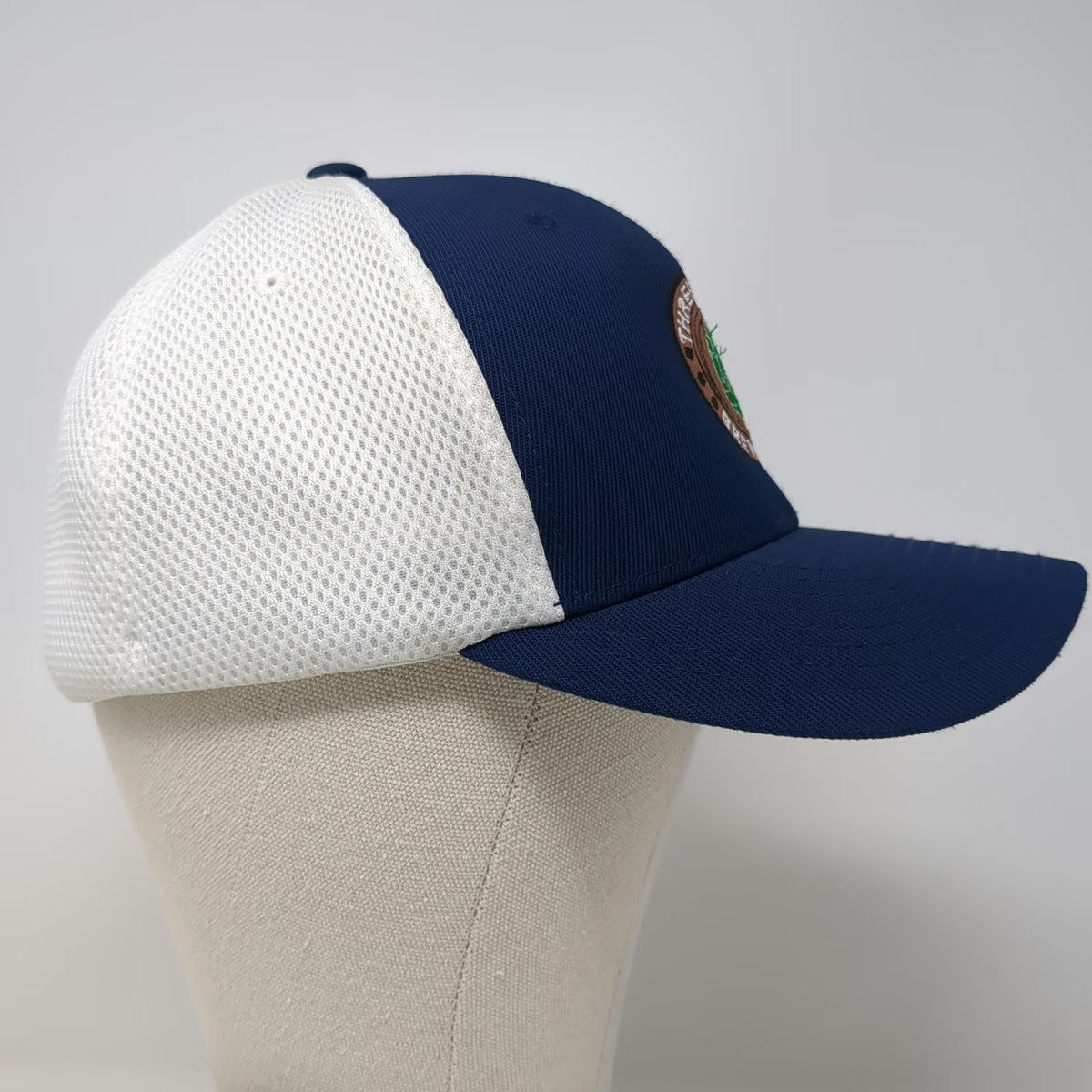 Flexfit Baseball Cap Blue XL Mesh Back Three Rivers Brewing Co Brewery Hop Hat