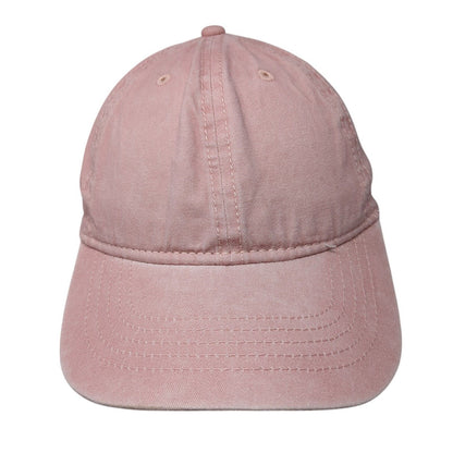Unbranded Slideback Hat Pink One Size Adjustable Embroidered 6 Panel Blank