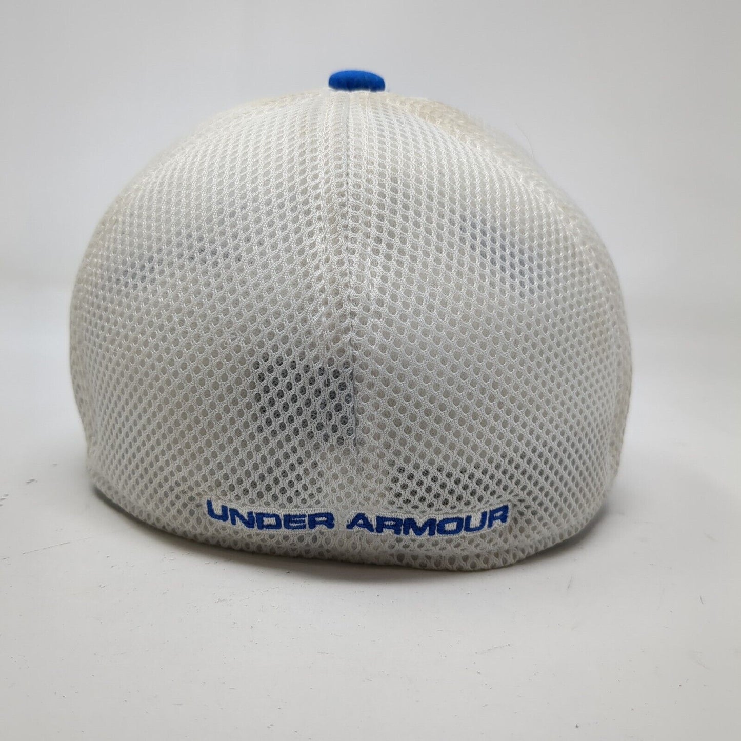 Under Armour Golf Fitted Hat Blue Youth XS/SM Mesh Back Colorblock