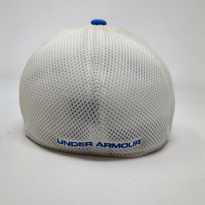 Under Armour Golf Fitted Hat Blue Youth XS/SM Mesh Back Colorblock