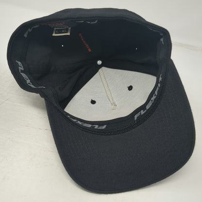 Flexfit 5 Panel Black XL Enforce Apparel Co Patch Stretch Fit Polyester Hat