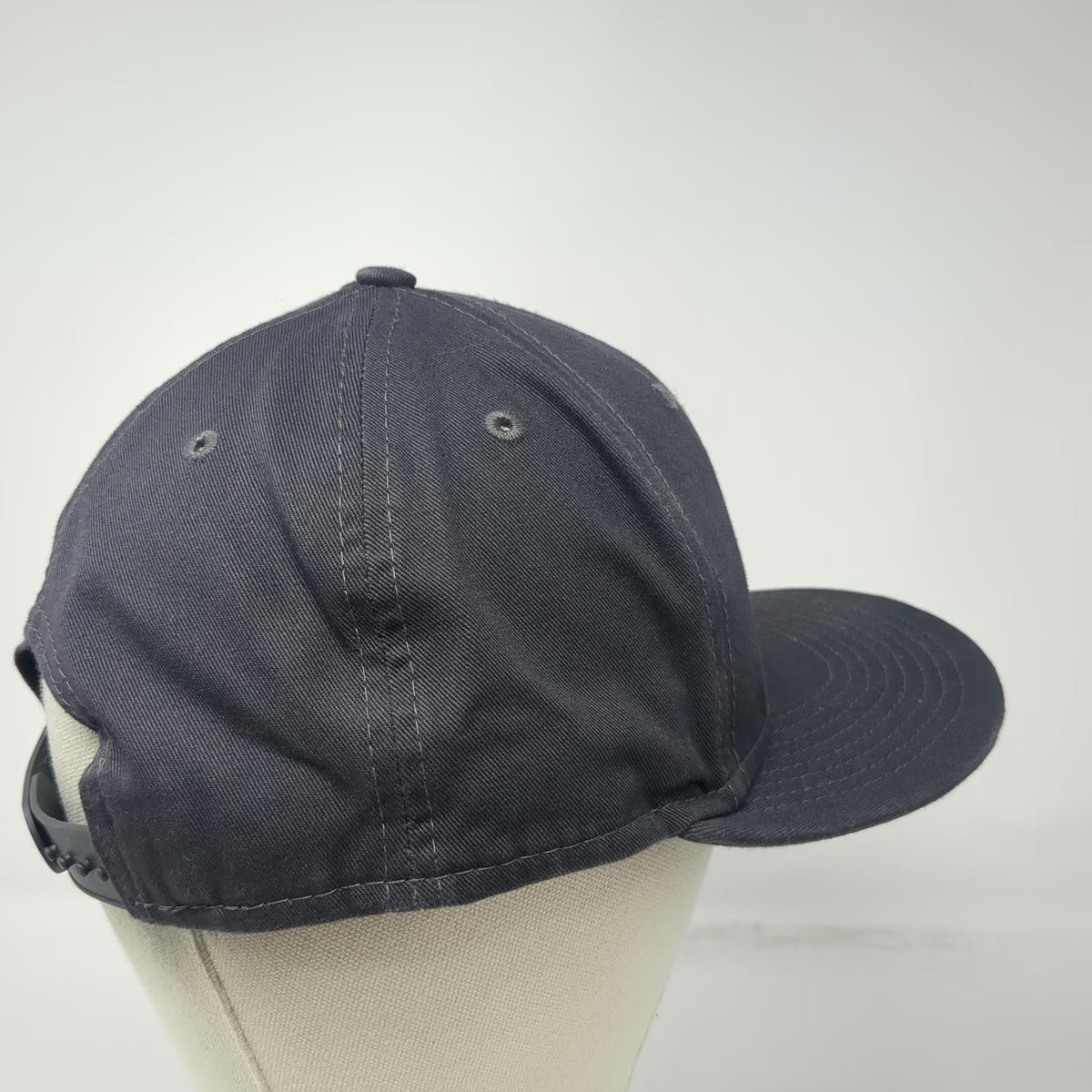 New Era Snapback Gray One Size Hat Method Studio M Logo 9FIFTY Cotton Flat Brim