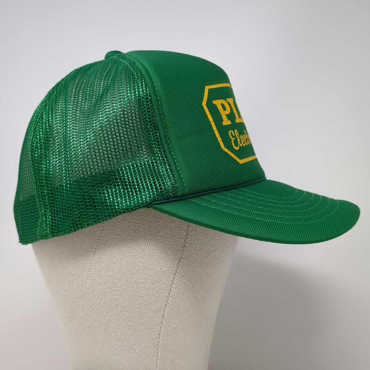 dn Headwear Trucker Hat Green Blue Yellow One Size Platt Electric Supply Rope
