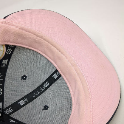 Detroit Tigers MLB New Era Baseball Cap Blue 7 Anniversary Side Patch Pink Brim