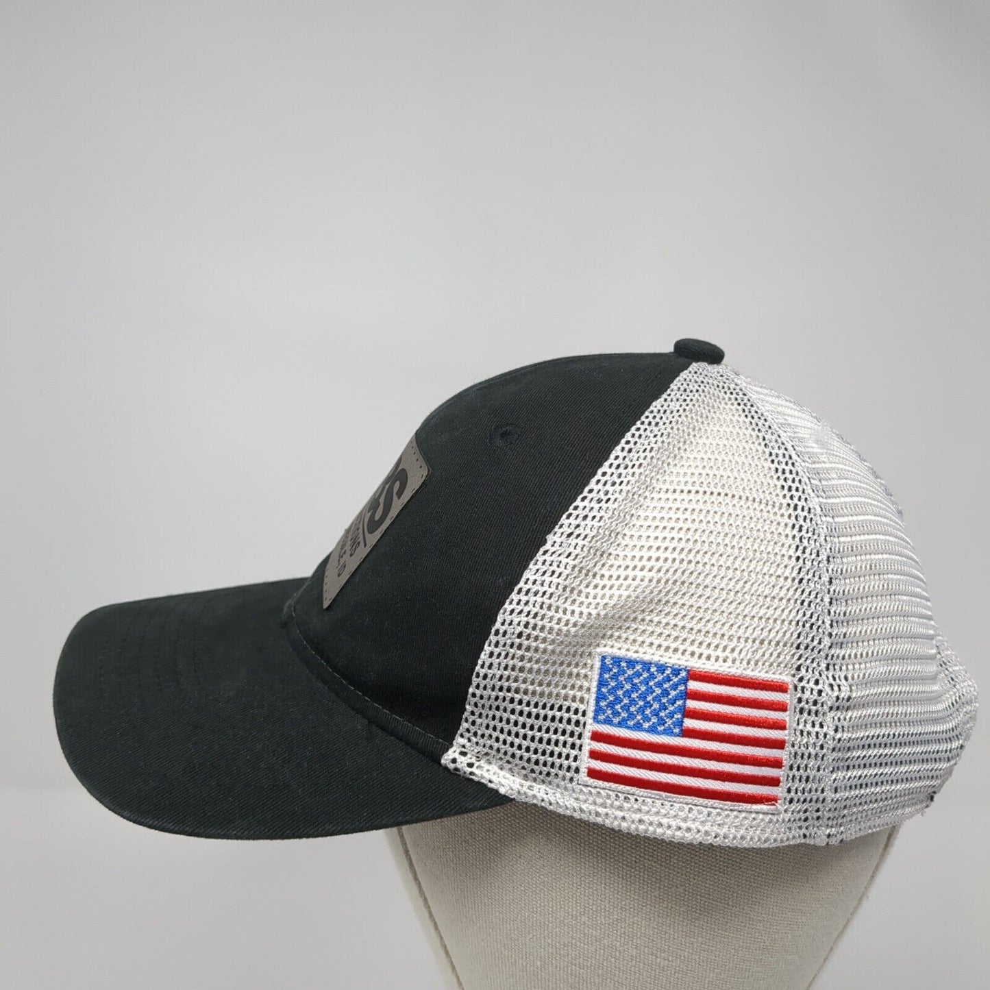 JBS Auctions Homedale ID Ponyback Trucker Hat Black OS Mesh Back Outdoor Cap