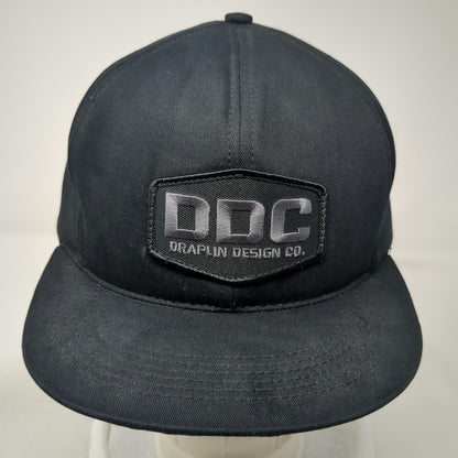 DDC Draplin Design Co Snapback Hat Black One Size 5 Panel Embroidered Patch USA