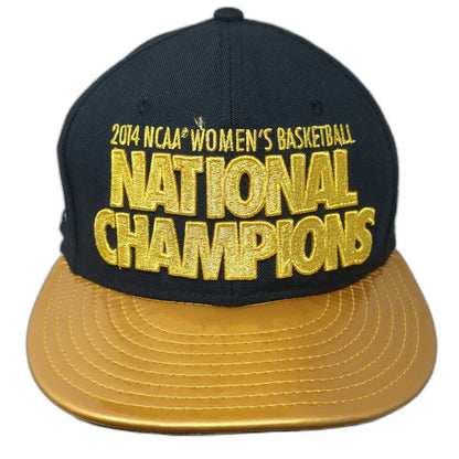 Nike UConn Huskies NCAA Snapback Black Gold One Size 2014 National Champions Hat